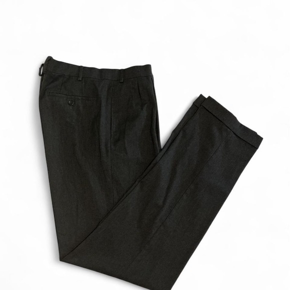 Ralph Lauren Other - Lauren Ralph Lauren Dress Pants Mens 36W‎ Gray Excellent Pleated Cuffed Hem